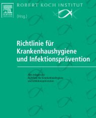 Richtlinie für Krankenhaushygiene und Infektionsprävention