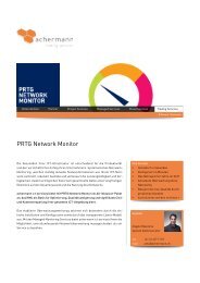 Factsheet PRTG Network Monitor - achermann ict-services ag