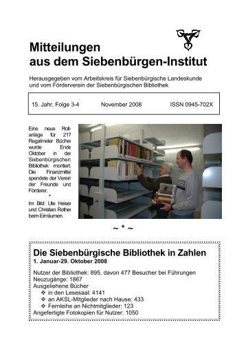 MSI November 2008 - Siebenbürgen-Institut