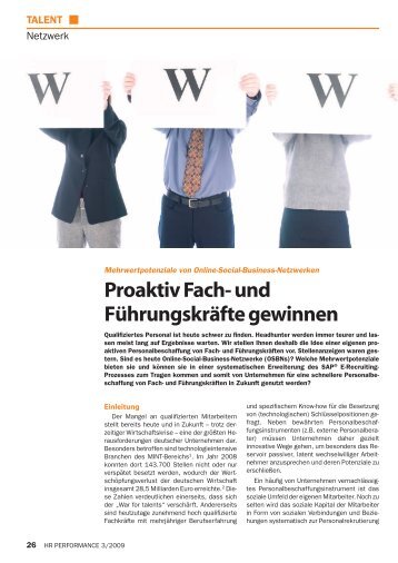 Proaktiv Fach- und FÃ¼hrungskrÃ¤fte gewinnen - iProCon