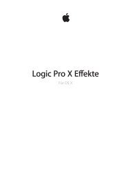 Logic Pro X Effekte - Support - Apple