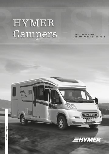 Hymer Campers Prijslijst en Technische Gegevens NL 2013