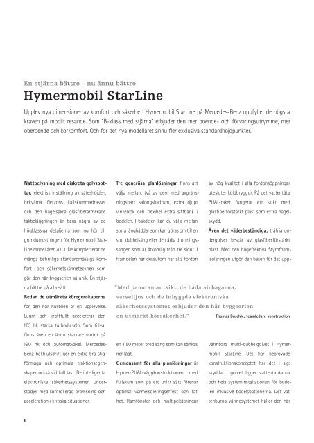 Hymermobil StarLine - HYMER.com