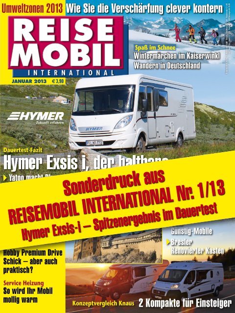 Sonderdruck aus REISEMOBIL INTERNATIONAL Nr ... - HYMER.com