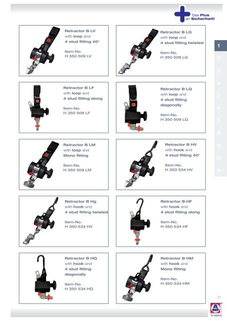 Productcatalogue "AMF-Bruns of America", 1/2014