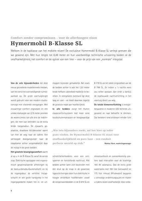 Hymermobil B-Klasse SL - UwKampeerauto.nl
