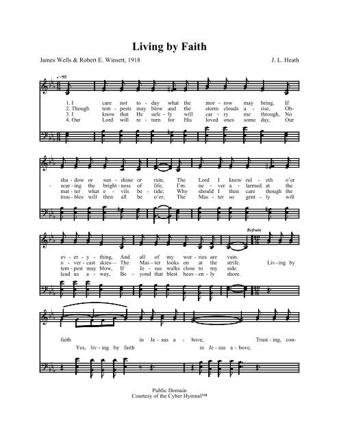 Living by Faith - Hymn Time