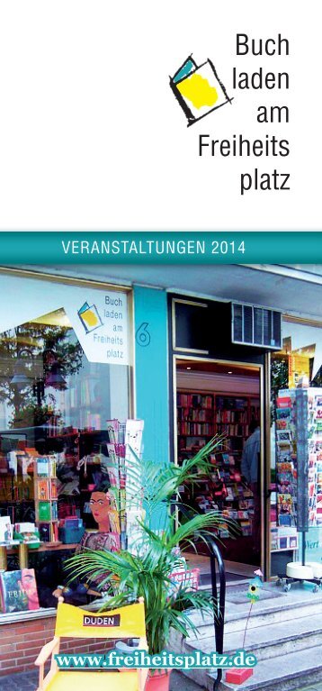 Veranstaltungen 2014 - Buchladen am Freiheitsplatz