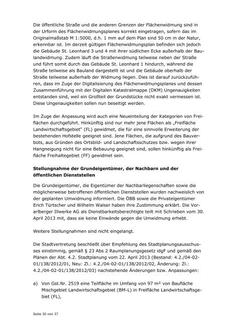 Niederschrift Stadtvertretung vom 28.05.2013 - Stadt Bludenz