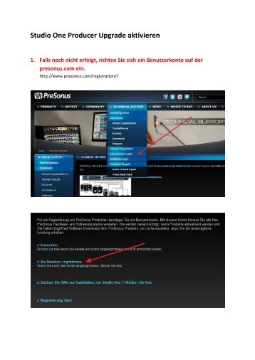 Studio One Producer Upgrade aktivieren