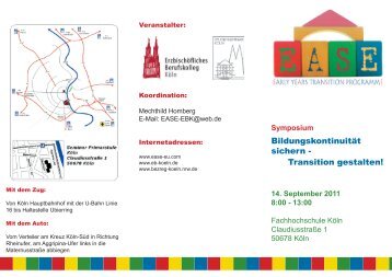 Das Projekt EASE... - Erzbischöfliches Berufskolleg Köln