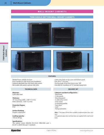 Wall-mount cabinets, pages 20-27, 0.619 MB - Hyperline