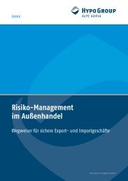 Risiko-Management im AuÃenhandel - Hypo Alpe-Adria-Bank AG
