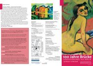 Faltblatt - Kunsthalle der Hypo-Kulturstiftung