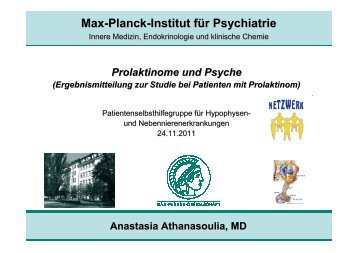 Prolaktinom : Auswirkungen auf die Psyche - Hypophysen