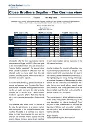 Close Brothers Seydler - The German view - Hypoport AG