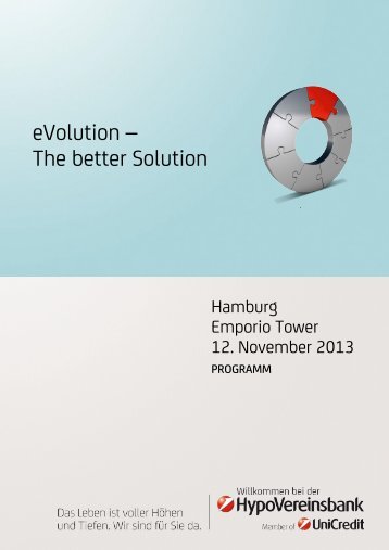 eVolution – The better Solution - HypoVereinsbank