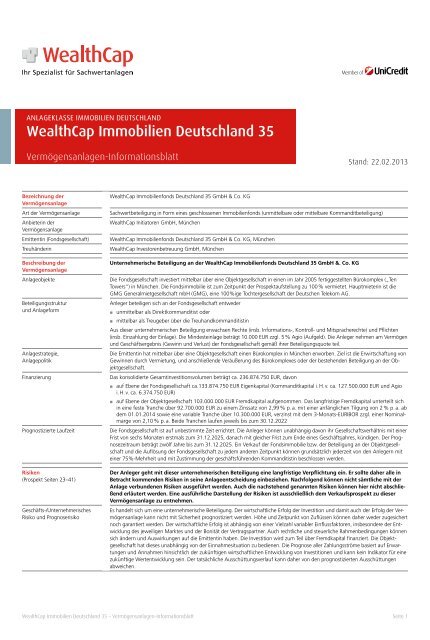 WealthCap Immobilien Deutschland 35 - HypoVereinsbank