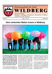 Dem schlechten Wetter trotzen in Wildberg