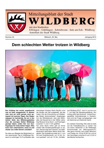 Dem schlechten Wetter trotzen in Wildberg