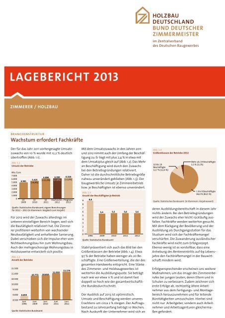 lAgebericht 2013 - Holzbau Deutschland