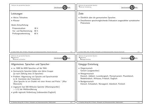 Handouts - German Grammar