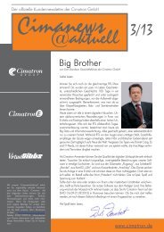 CimaNews@aktuell 03/2013 (PDF, 2.912 kB) - Cimatron