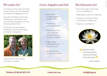 Info-Flyer - Hospital zum Heiligen Geist