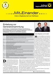 Mit.Einander RRB Telfs, Ausgabe 01/2013 - Tirol