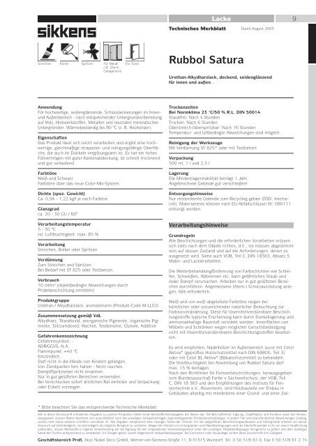 Technisches Merkblatt Kunststoffspachtel styrolfrei - www