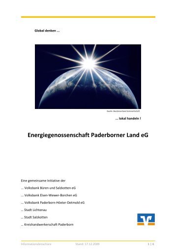Energiegenossenschaft Paderborner Land eG