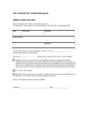 the form in pdf format - The Institute For Cultural Research