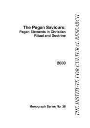 The Pagan Saviours: Pagan elements in Christian ritual and doctrine