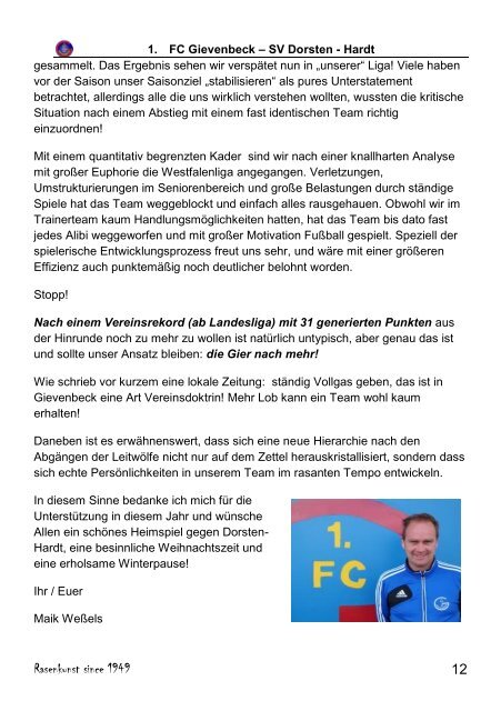 FCG â€“ Kurier - 1. FC Gievenbeck