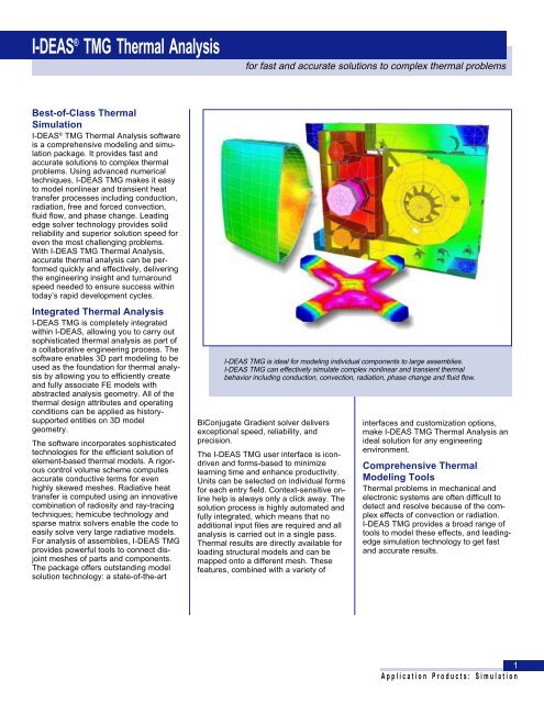 I-DEASÂ® TMG Thermal Analysis