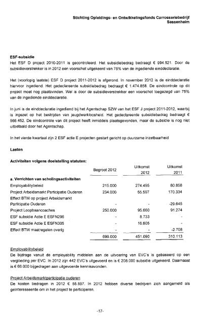 en Ontwikkelingsfonds voor het Carrosseriebedrijf - docs.szw.nl