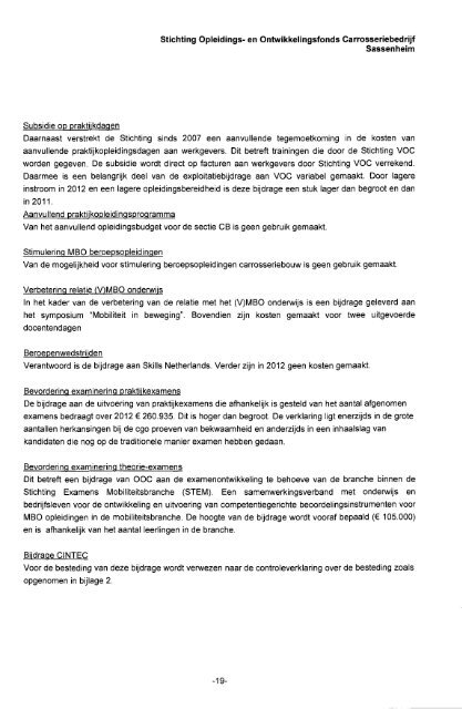 en Ontwikkelingsfonds voor het Carrosseriebedrijf - docs.szw.nl
