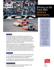 Winning on the Track With Hendrick Motorsports