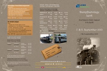 Dampfbahntage Lenk - Goldenpass