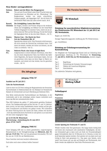 Mitteilungsblatt KW 26/2013 - Gemeinde Winterbach