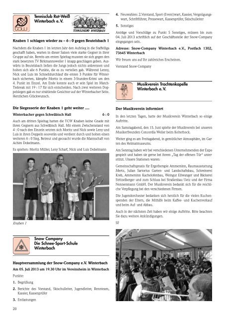 Mitteilungsblatt KW 26/2013 - Gemeinde Winterbach