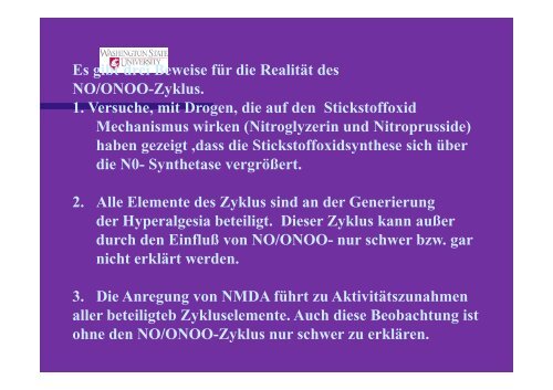 Der NO/ONOO Der NO/ONOO- Zyklus : Grundlagen des ...