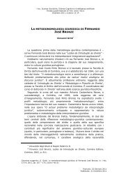 la metodonomologia giuridica di fernando josÃ© bronze - I-LEX