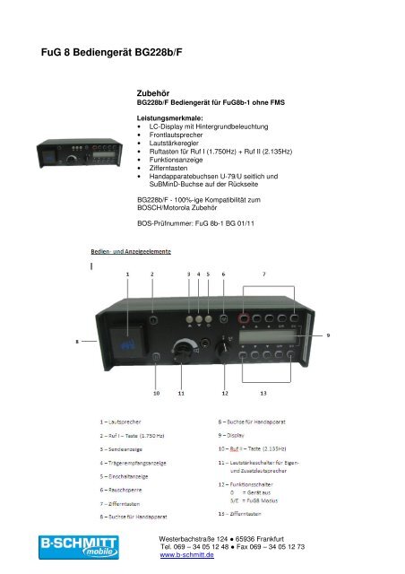 RADIODATA Fug 8b - B Schmitt