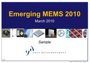 Emerging MEMS 2010 - I-Micronews
