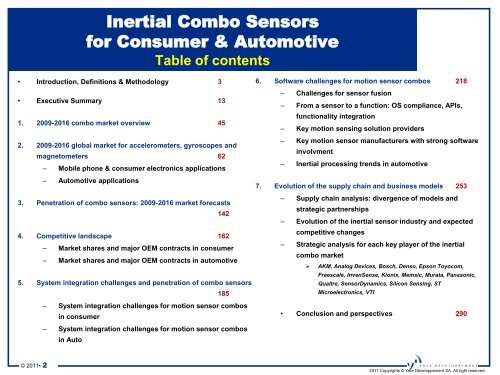 Inertial Combo Sensors in Consumer and Automotive - I-Micronews