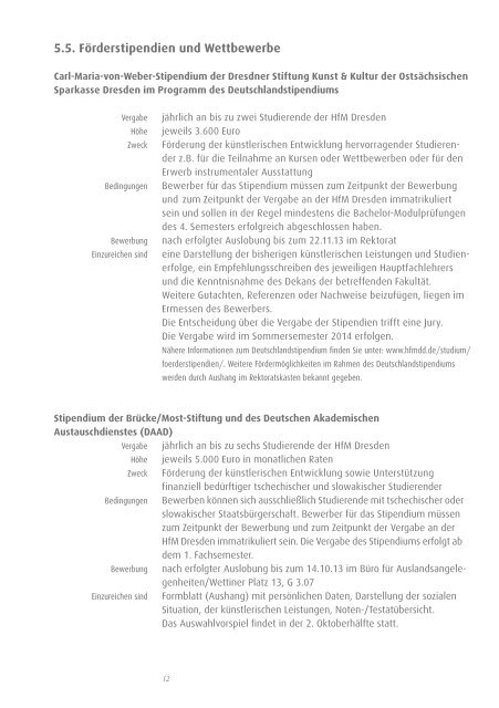 StudienfÃ¼hrer/Vorlesungsverzeichnis 2013/14 - Hochschule fÃ¼r ...