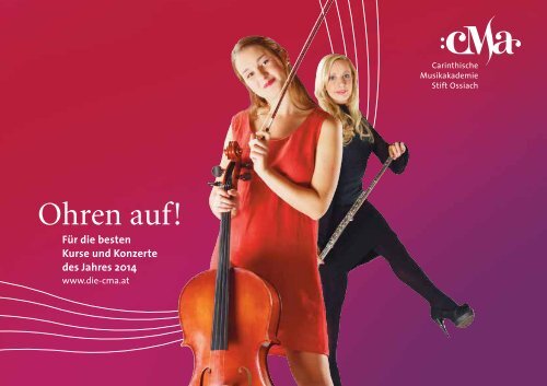 Jahresprogramm 2014 - Carinthische Musikakademie