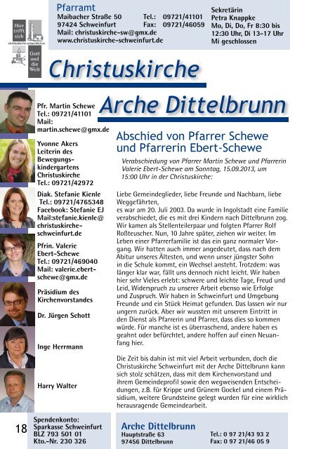 Juli 2013 42. Ausgabe Informationen und Nachrichten - Citykirche ...