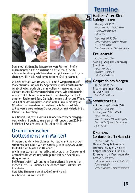 Juli 2013 42. Ausgabe Informationen und Nachrichten - Citykirche ...